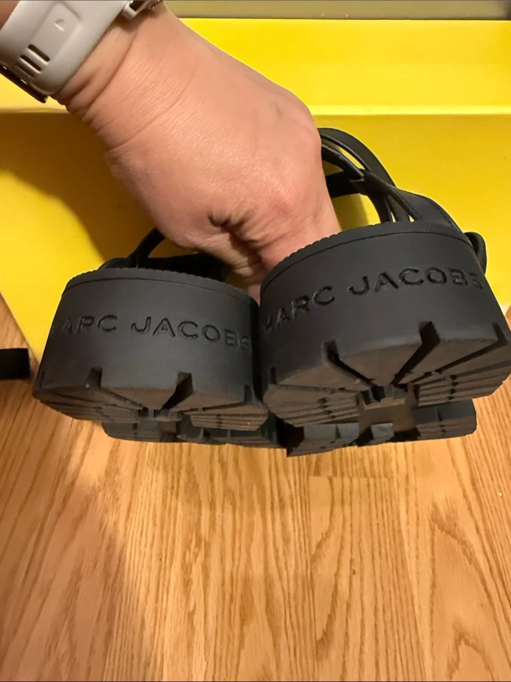 Marc Jacobs Black Kiki Gladiator Buckle Sandals